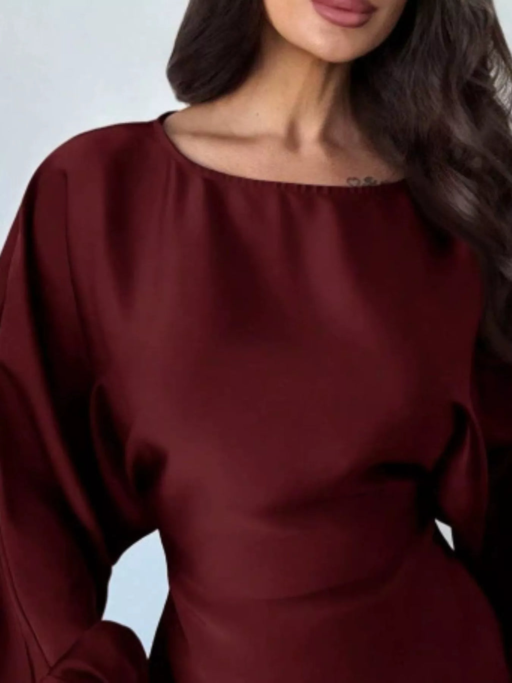 Back Tie Long Sleeve Blouse | STAHlin RADIANCE