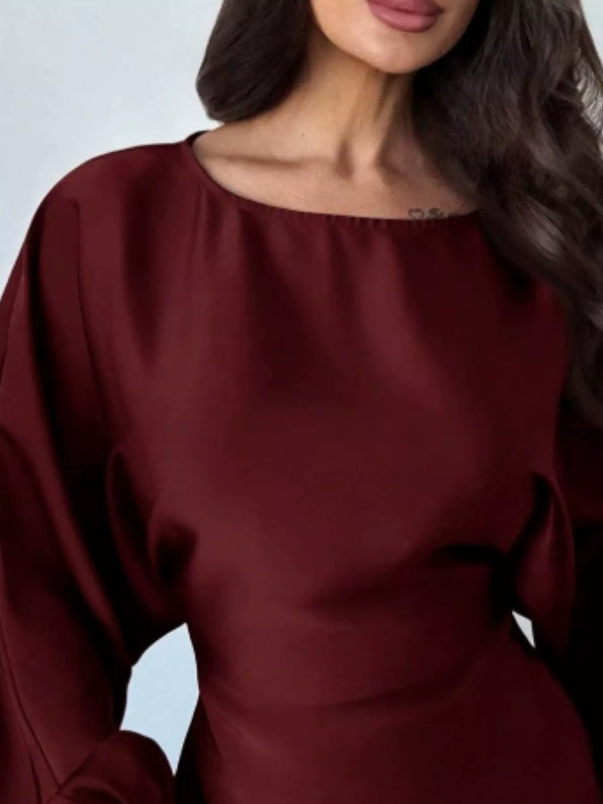 Back Tie Long Sleeve Blouse | STAHlin RADIANCE