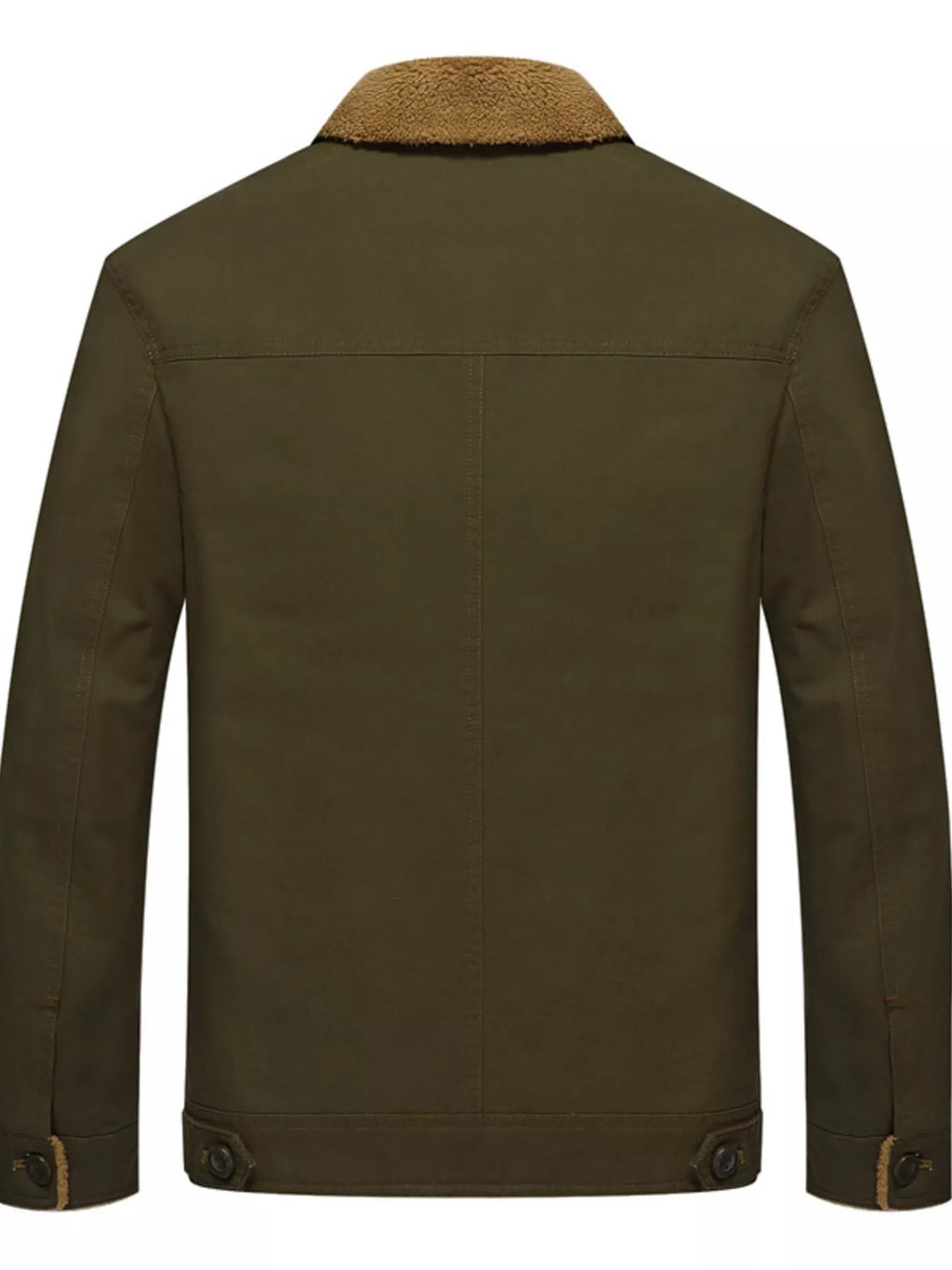 Men's Plus Size Button Up Fleece Lined Jacket | STAHlin RADIANCE