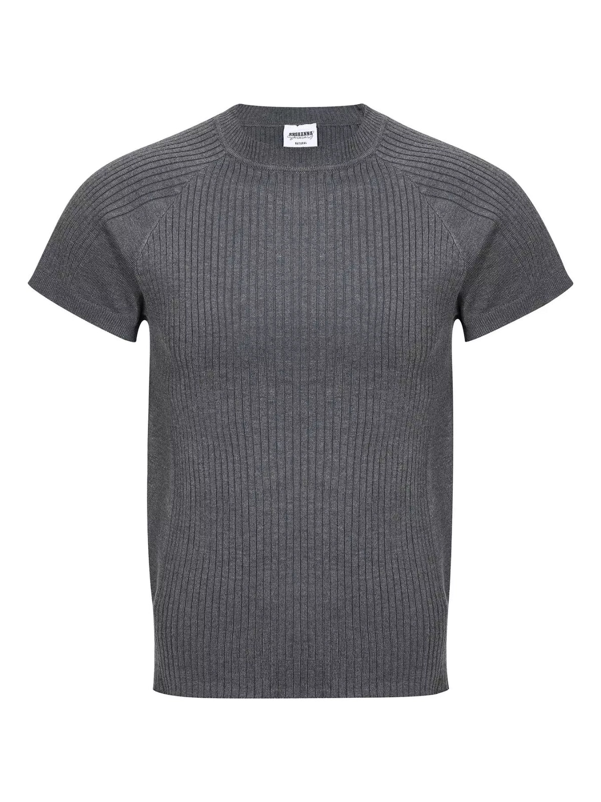 Men's Ribbed Knit Short-Sleeve T-Shirt | STAHlin RADIANCE