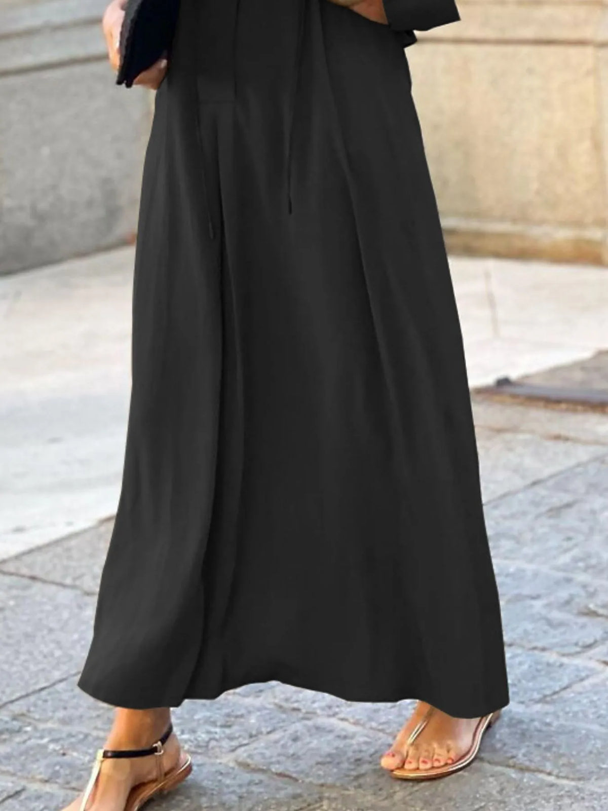 Full Size Solid Color Maxi Shirt Dress Plus Size | STAHlin RADIANCE