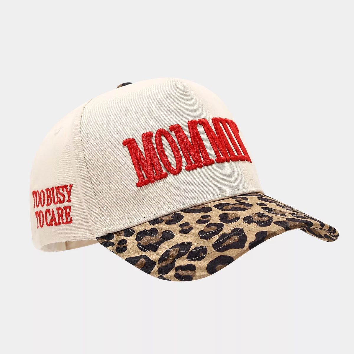 Leopard Embroidered Slogan Baseball Cap | STAHlin RADIANCE