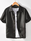 Men's Plus Size Casual Button Down Short Sleeve Shirt | STAHlin RADIANCE