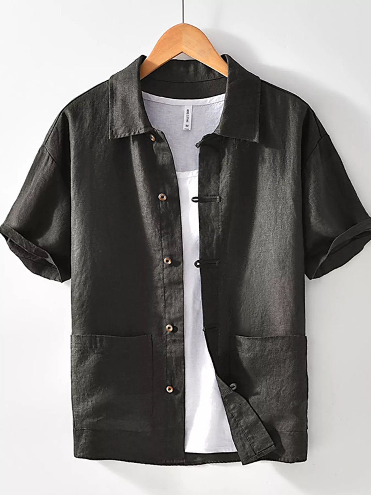 Men's Plus Size Casual Button Down Short Sleeve Shirt | STAHlin RADIANCE