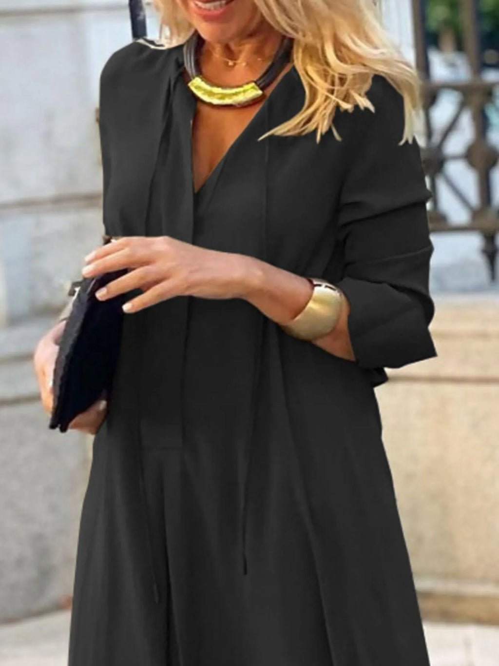 Full Size Solid Color Maxi Shirt Dress Plus Size | STAHlin RADIANCE