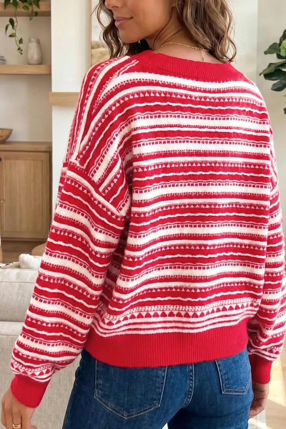 The Geo Stripe Cardigan | STAHlin RADIANCE