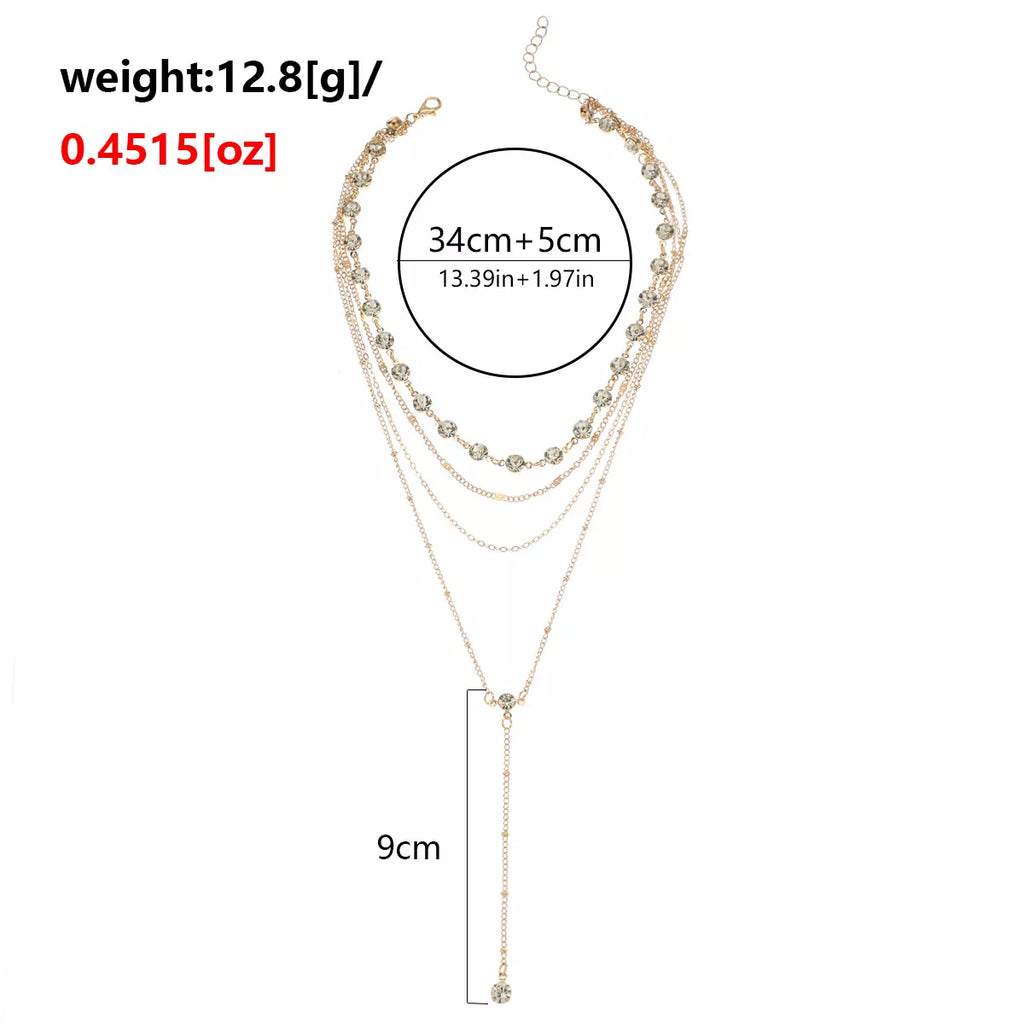 Multi-Layered Rhinestone Choker Necklace | STAHlin RADIANCE