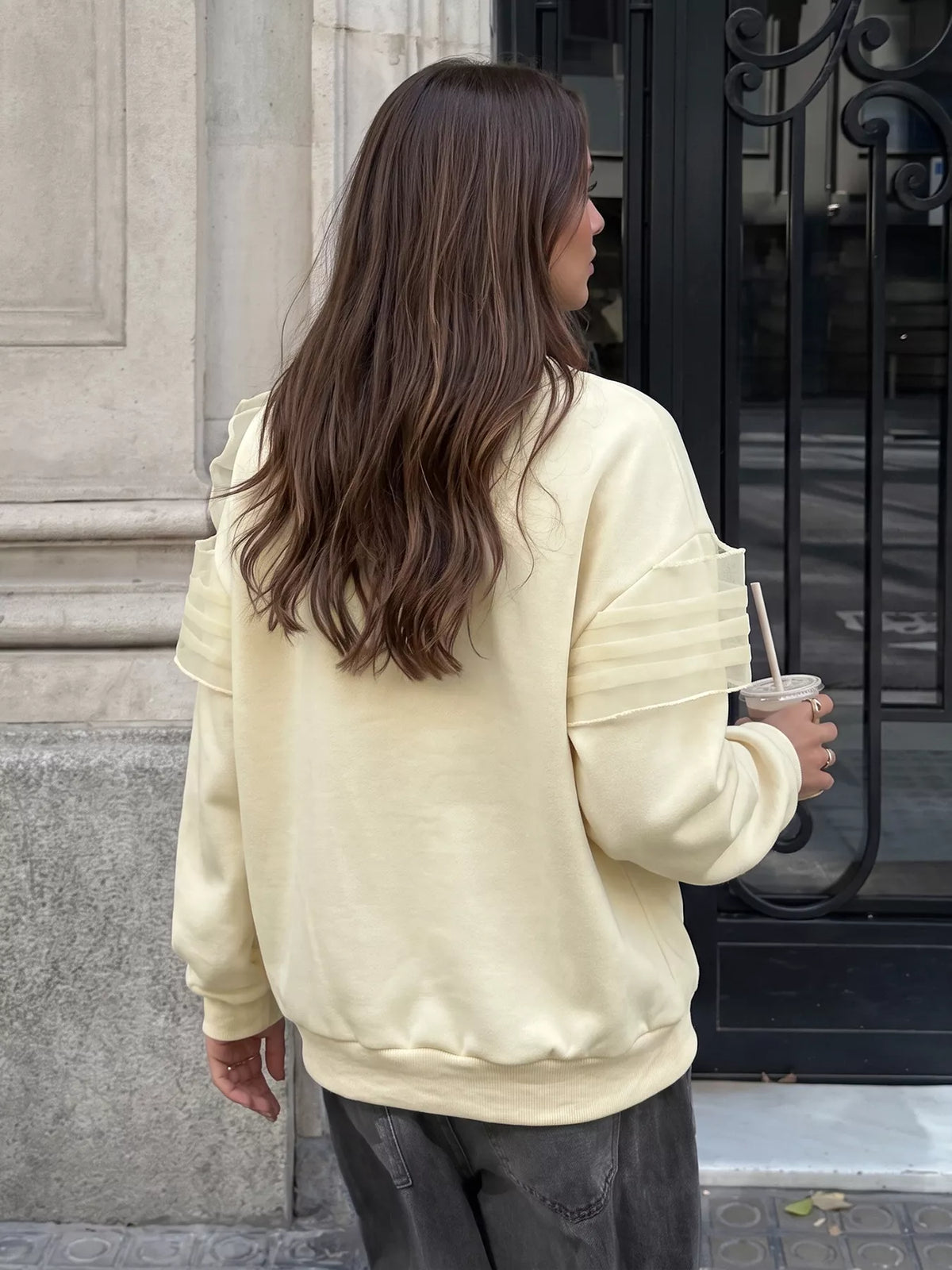 Bow Round Neck Long Sleeve Sweatshirt | STAHlin RADIANCE