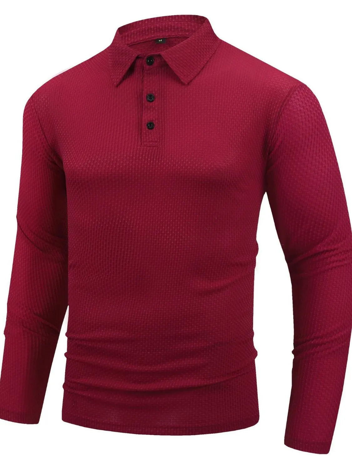 Men's Full Size Button Detail Long Sleeve Top Plus Size | STAHlin RADIANCE