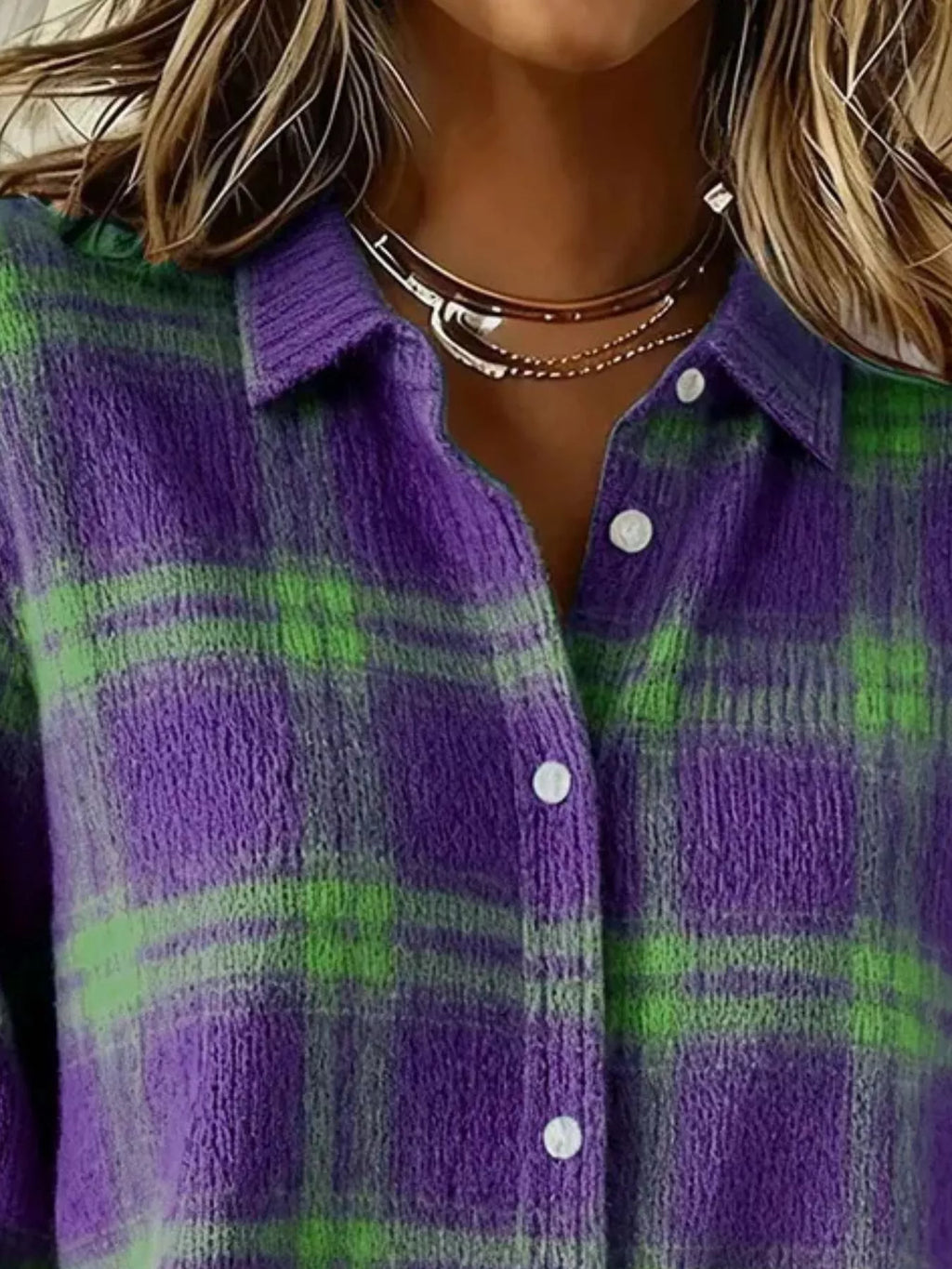 The Plaid Knit Cardigan | STAHlin RADIANCE