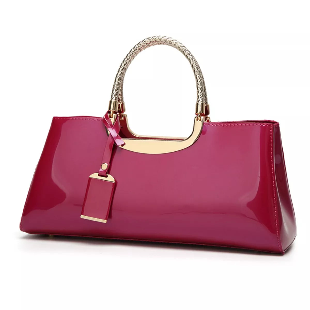 Patent Leather Handbag with Top Handle | STAHlin RADIANCE