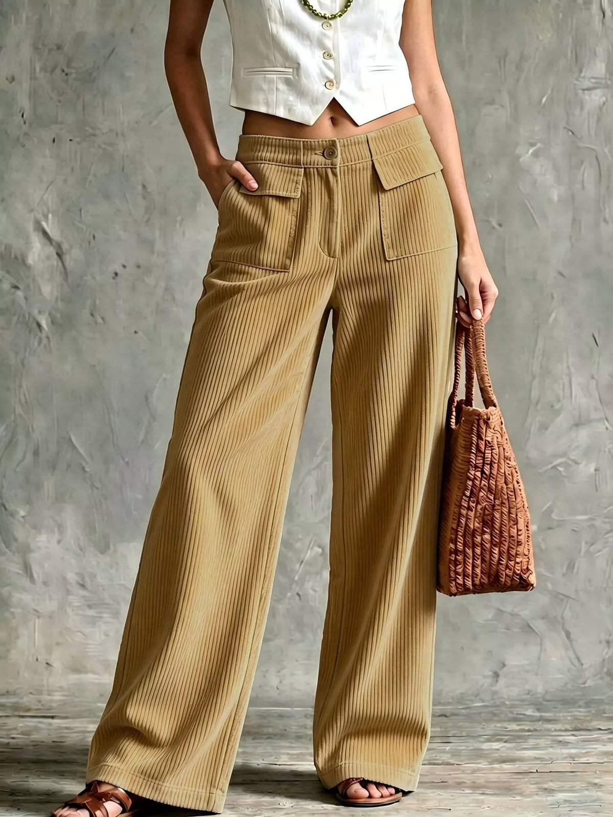The Sloane Corduroy Wide-Legs | STAHlin RADIANCE