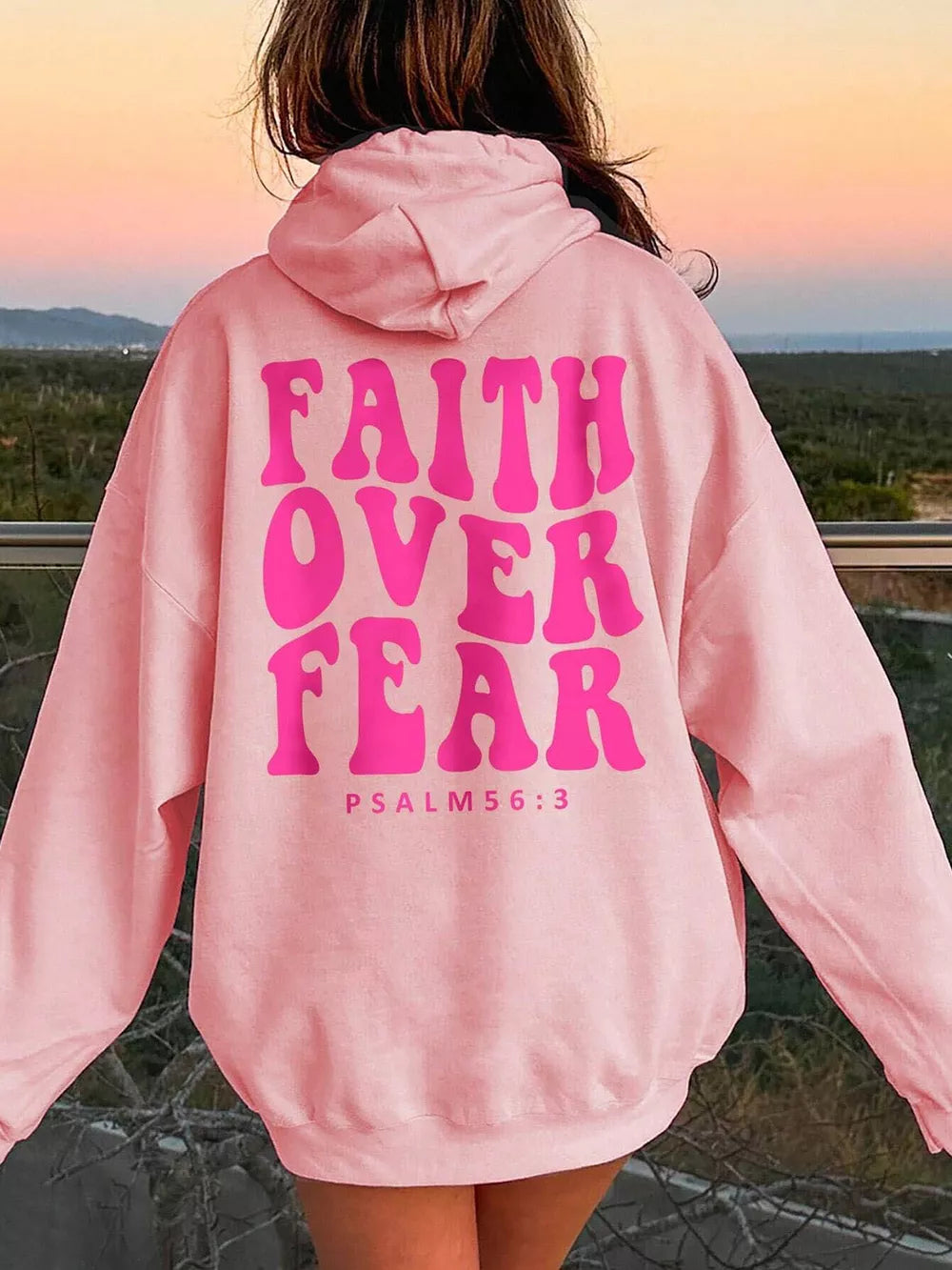 FAITH OVER FEAR Dropped Shoulder Hoodie | STAHlin RADIANCE