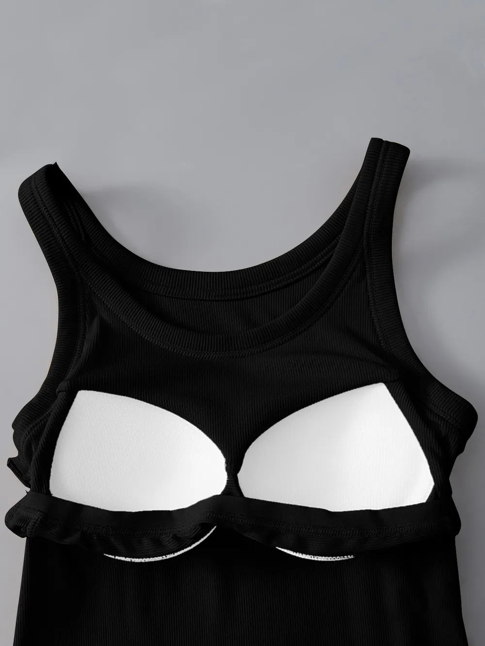 Round Neck Tank with Bra | STAHlin RADIANCE