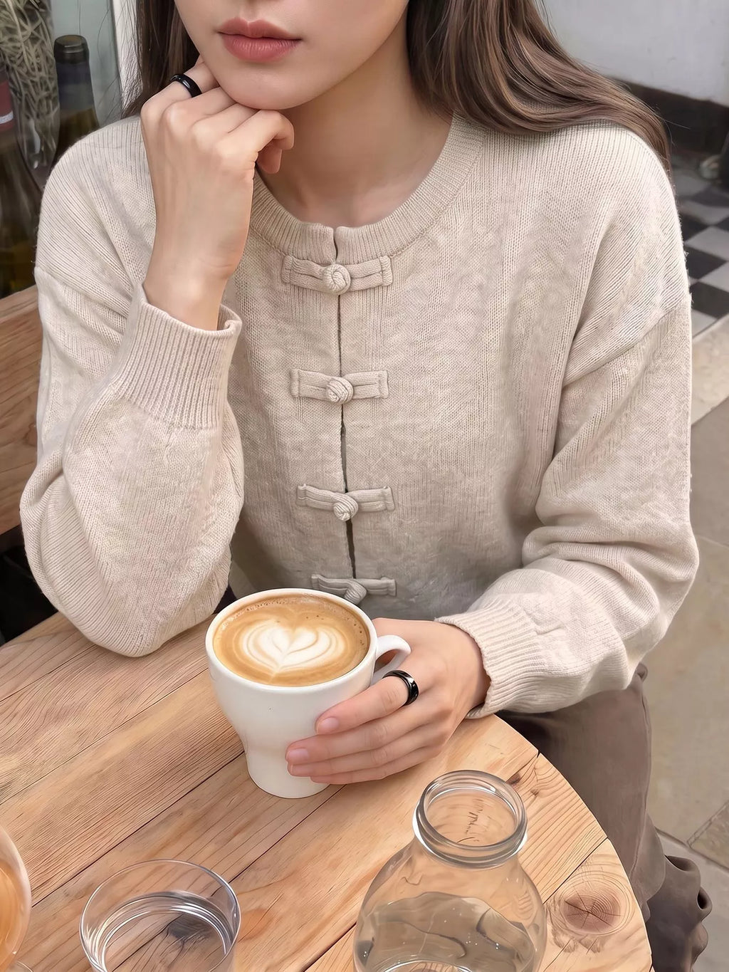 Button Up Dropped Shoulder Cardigan | STAHlin RADIANCE