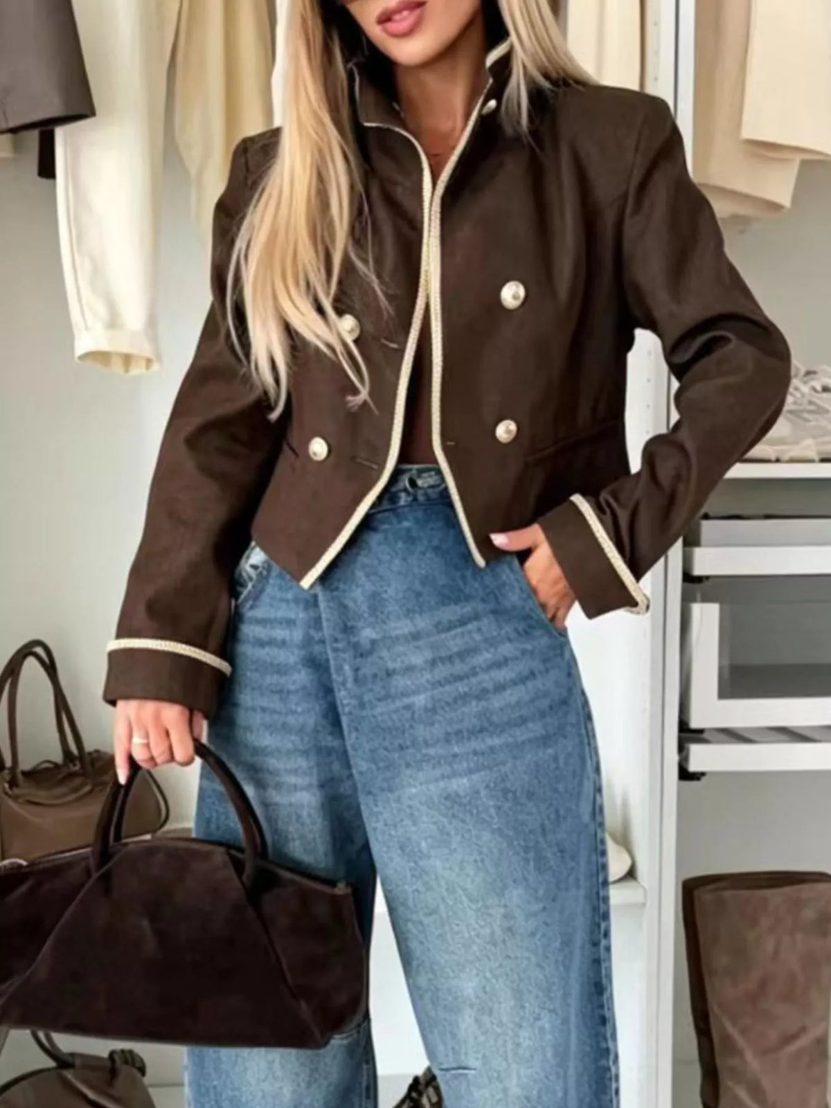 The Sloane Double-Breasted Jacket | STAHlin RADIANCE