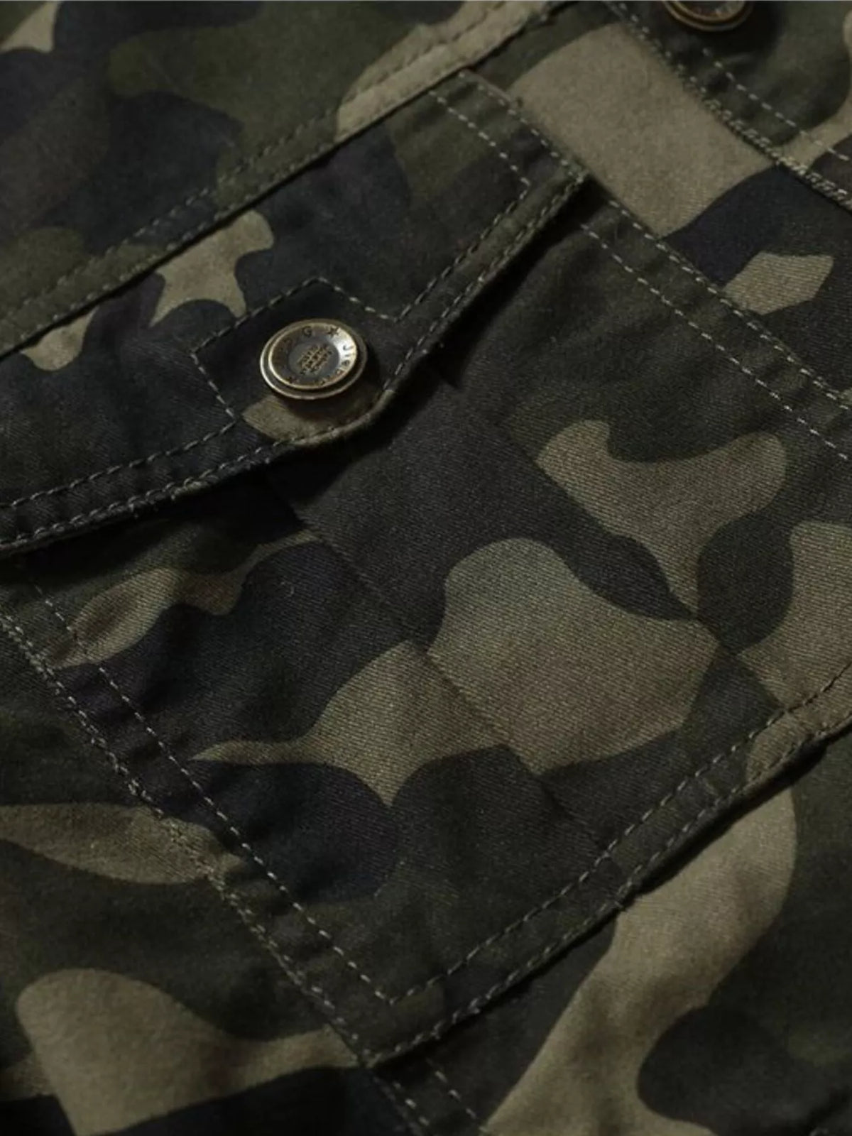 Men's Plus Size Camouflage Zip Up Jacket | STAHlin RADIANCE