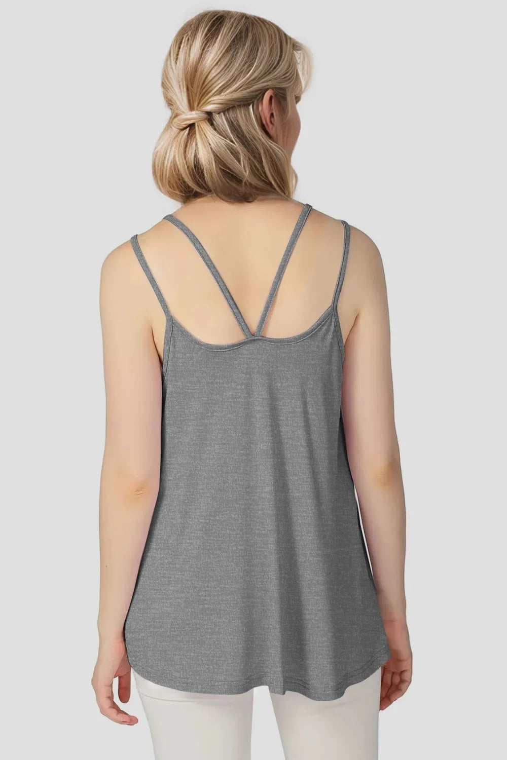 Basic Bae Bamboo Scoop Neck Double Spaghetti Straps Cami | STAHlin RADIANCE
