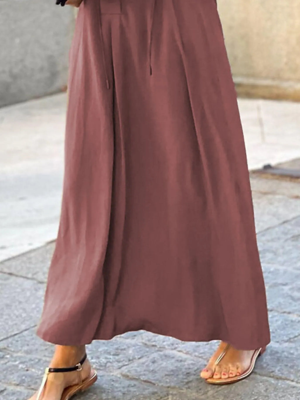 Full Size Solid Color Maxi Shirt Dress Plus Size | STAHlin RADIANCE