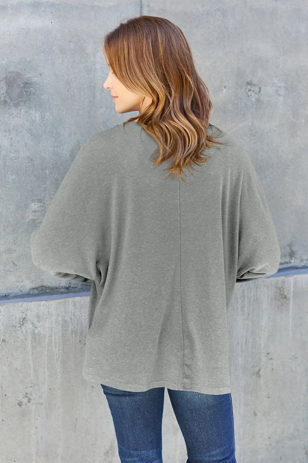 Double Take Full Size Round Neck Long Sleeve T-Shirt | STAHlin RADIANCE
