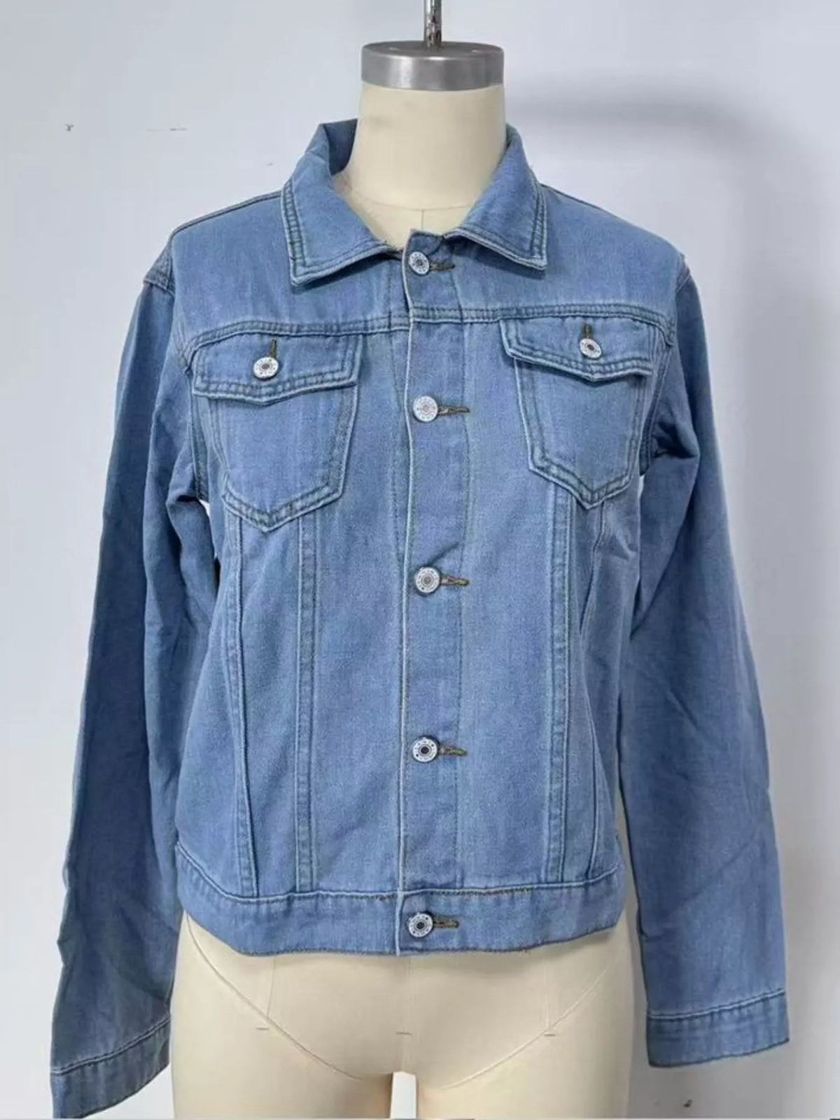 Slim-Fit Button Up Denim Jacket | STAHlin RADIANCE