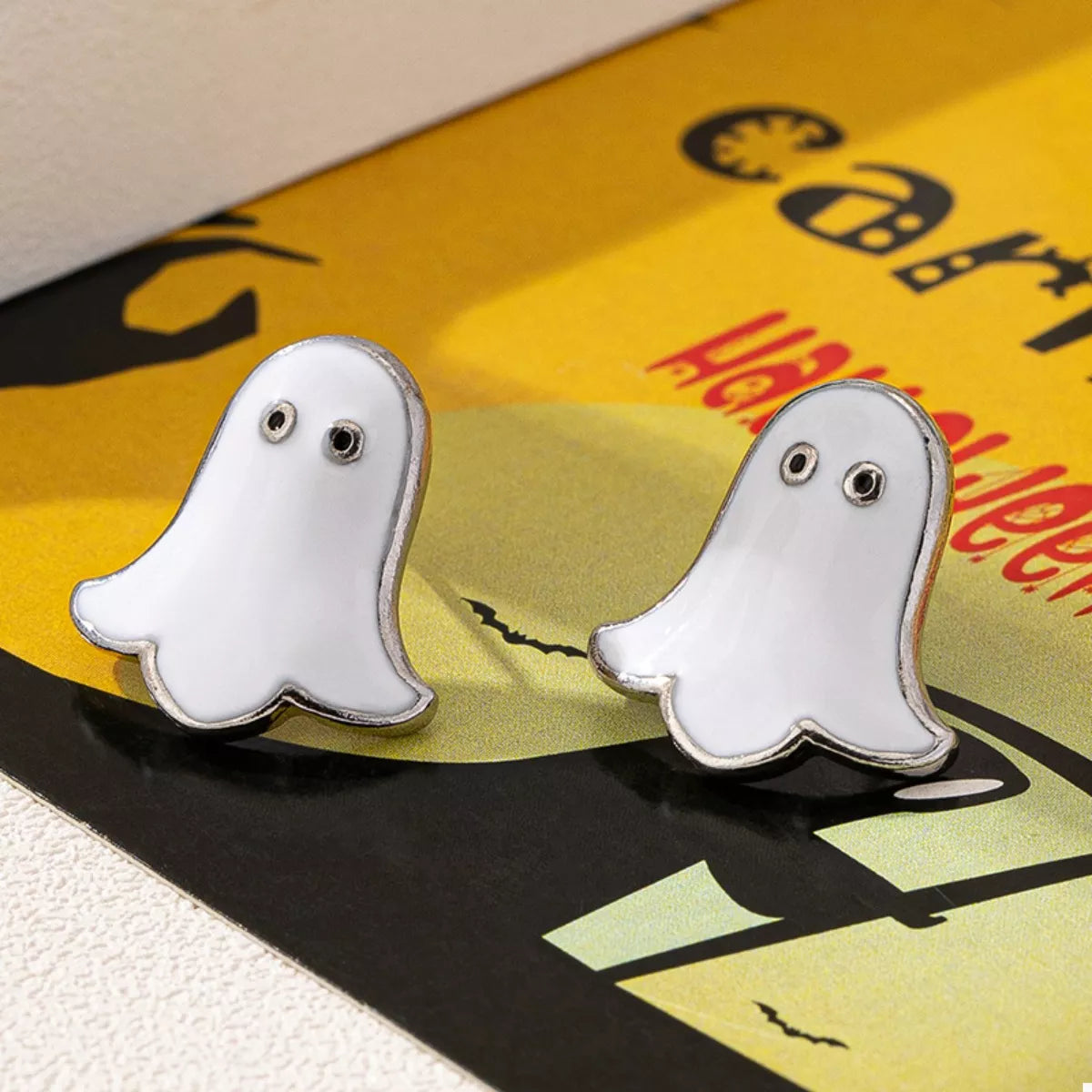 2 Pair Halloween Ghost Stud Earrings | STAHlin RADIANCE