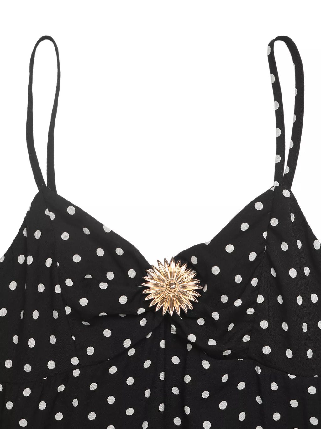 Polka Dot Ruffle Hem Spaghetti Strap Dress | STAHlin RADIANCE