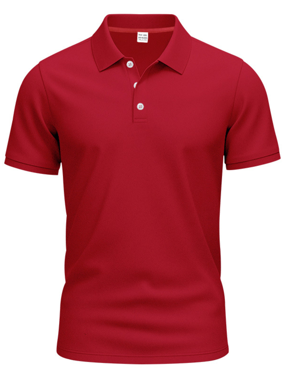 Men's Full Size Button Detail Short Sleeve Polo Plus Size | STAHlin RADIANCE