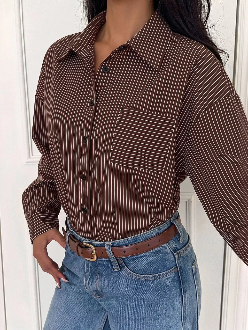 Striped Button-Up Bodysuit | STAHlin RADIANCE