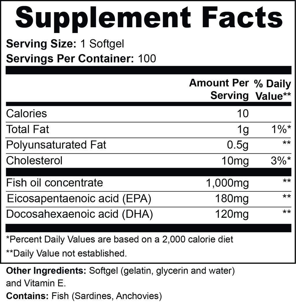 Omega-3 EPA 180mg + DHA 120mg | STAHlin RADIANCE