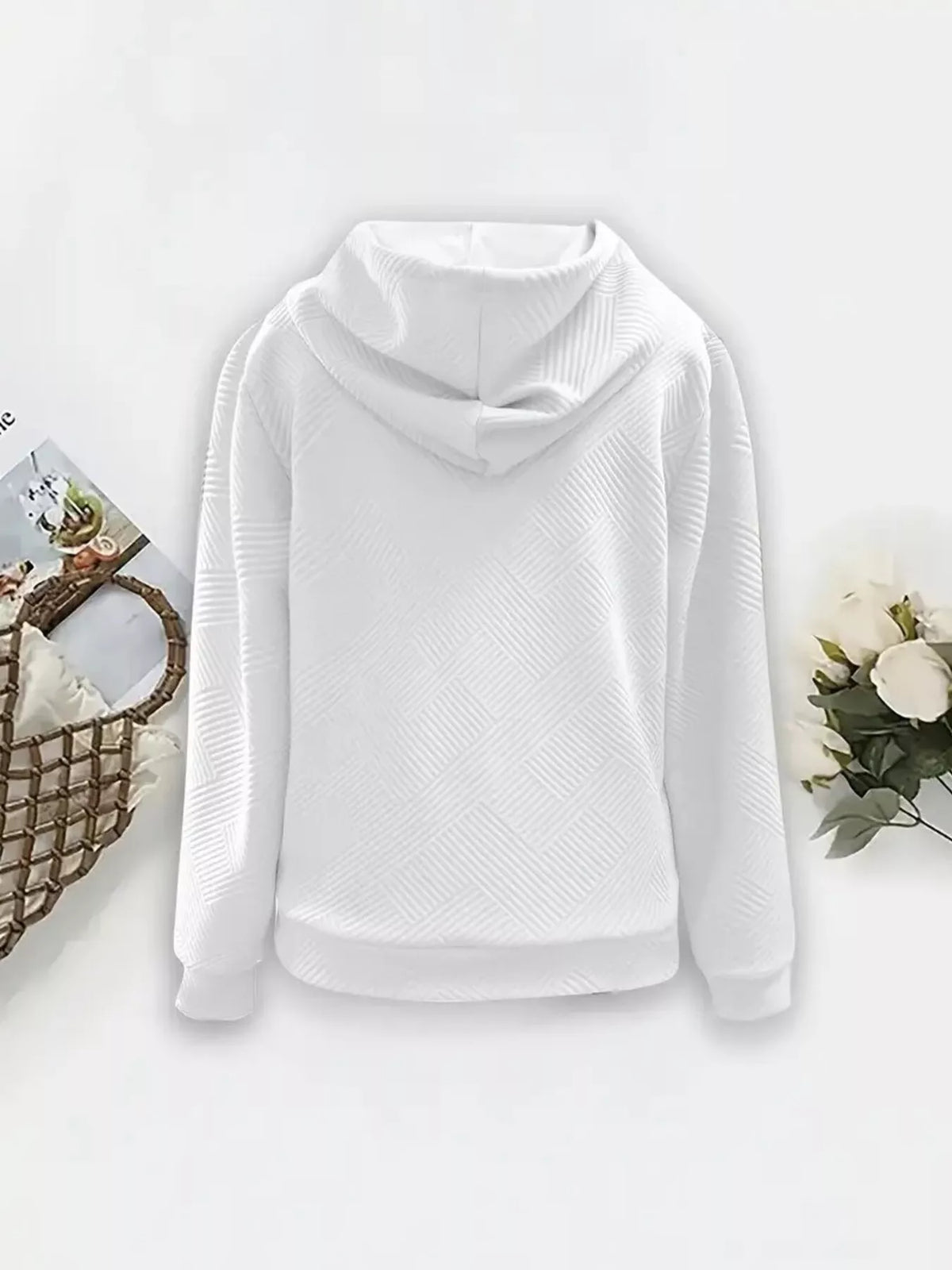 Textured Zip-Up Hooded Jacket | STAHlin RADIANCE