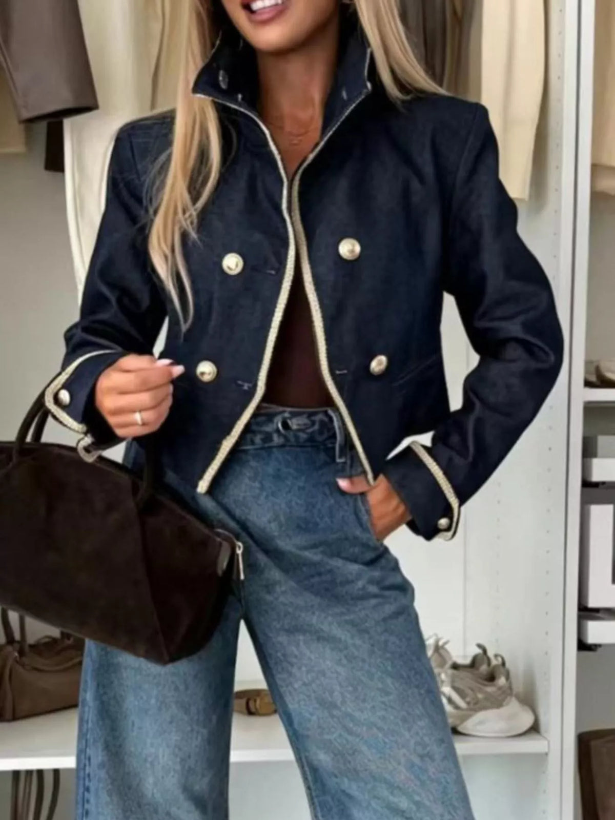 The Sloane Double-Breasted Jacket | STAHlin RADIANCE