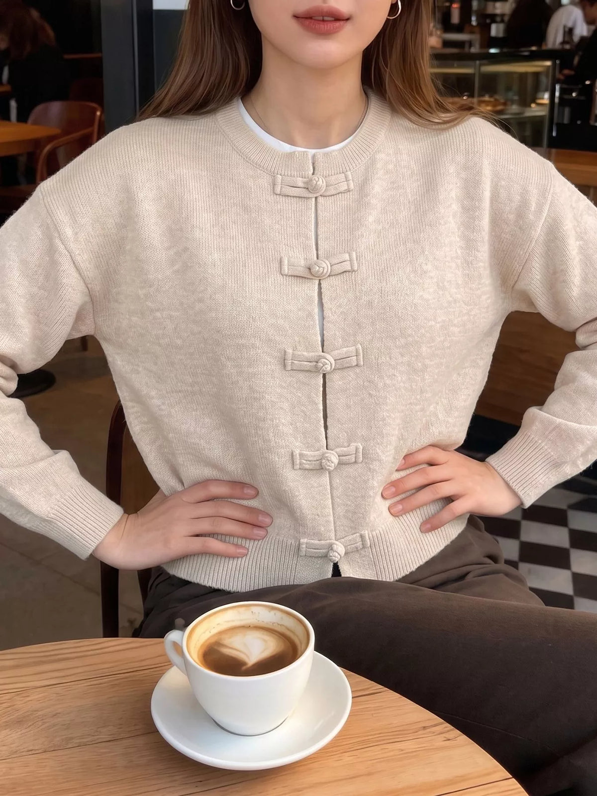 Button Up Dropped Shoulder Cardigan | STAHlin RADIANCE