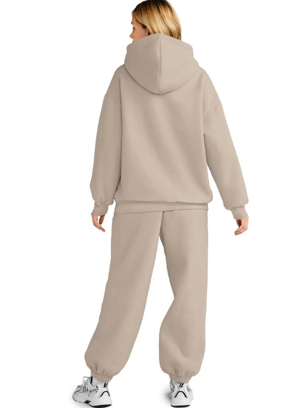 Full Size Kangaroo Pocket Hoodie and Joggers Set Plus Size | STAHlin RADIANCE