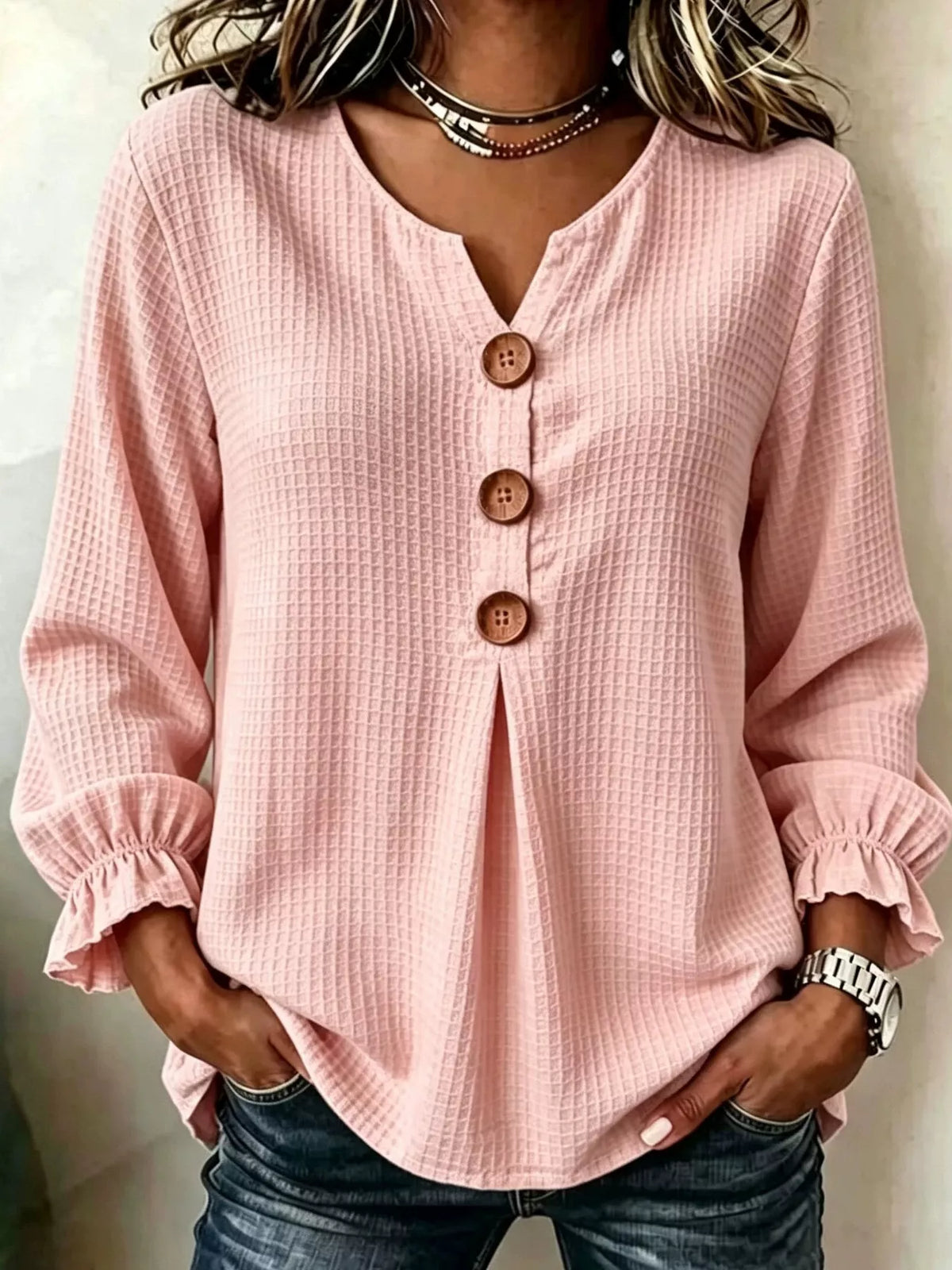 The Ivory Waffle Knit Top | STAHlin RADIANCE