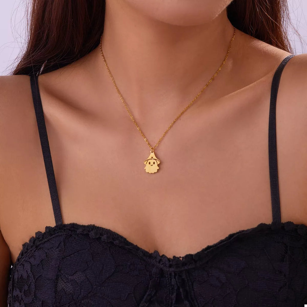 Halloween Ghost Pendant Necklace | STAHlin RADIANCE