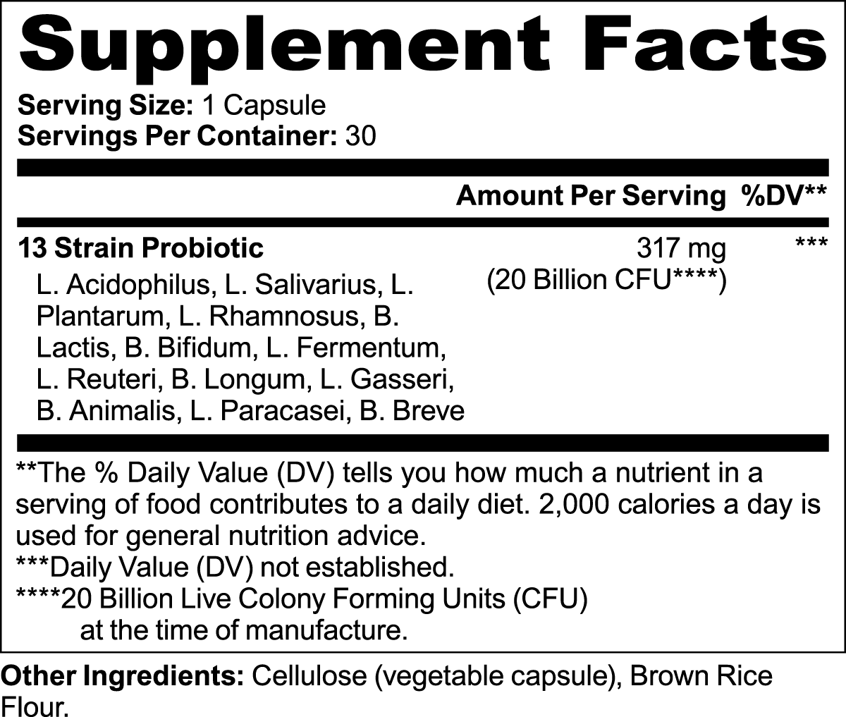 Probiotic 20 Billion | STAHlin RADIANCE
