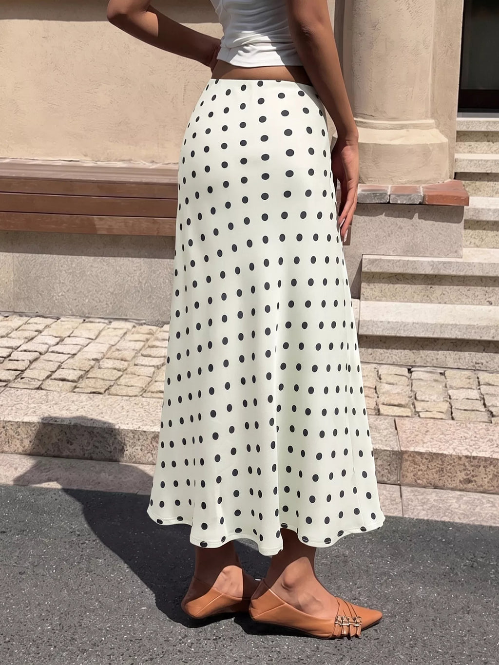 Polka Dot Midi Skirt | STAHlin RADIANCE