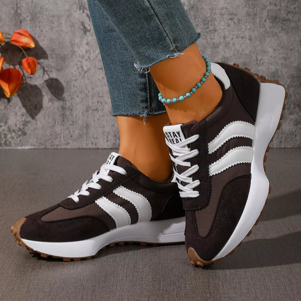 Lace Up Round Toe Sneakers | STAHlin RADIANCE