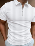 Men's Full Size Collared Neck Short Sleeve Polo Plus Size | STAHlin RADIANCE