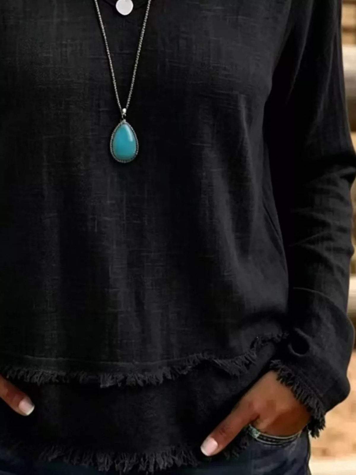 The Marlowe Frayed Tee | STAHlin RADIANCE