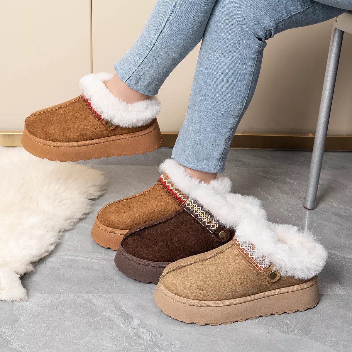 Round Toe Platform Ankle Boots | STAHlin RADIANCE