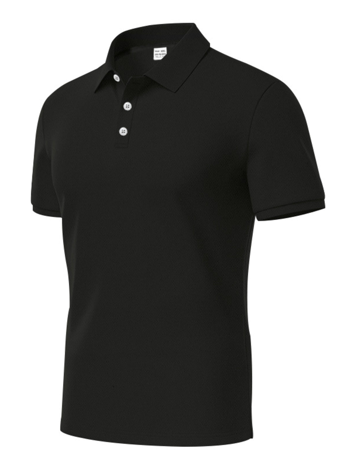 Men's Full Size Button Detail Short Sleeve Polo Plus Size | STAHlin RADIANCE