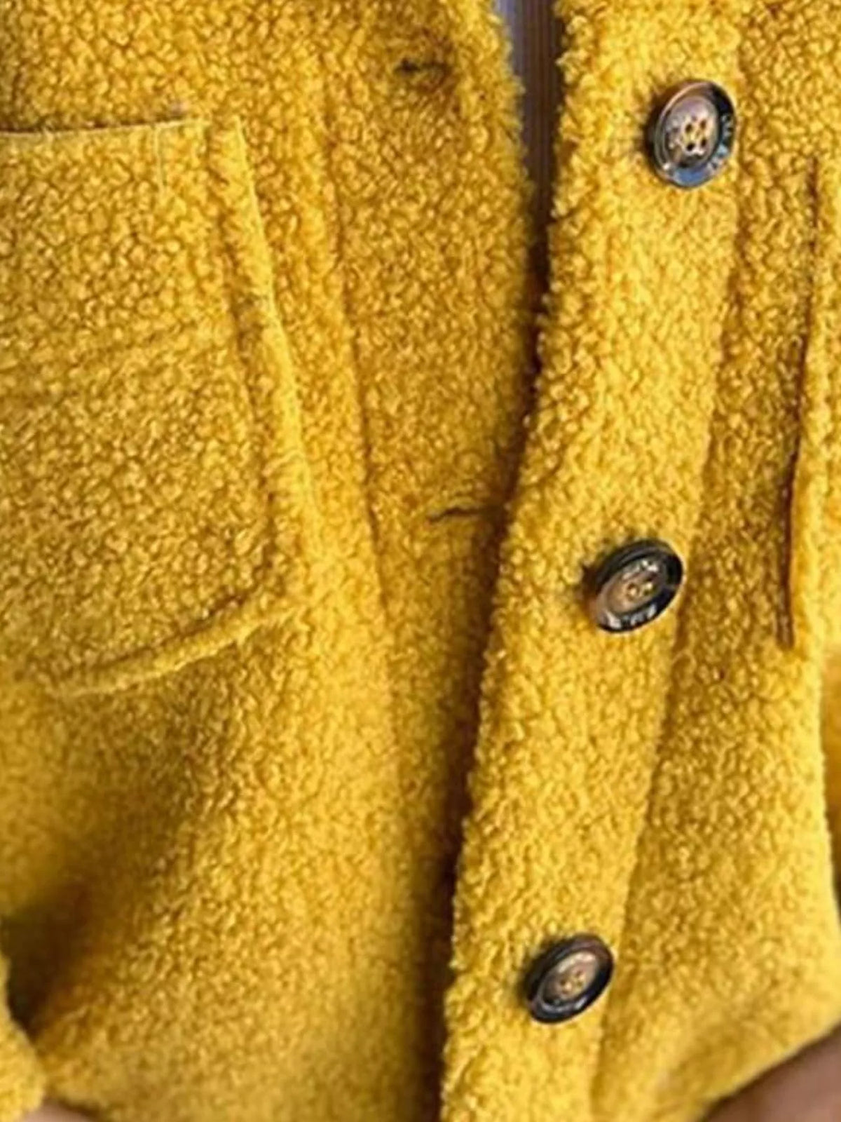 Full Size Single-Breasted Sherpa Shacket Plus Size | STAHlin RADIANCE