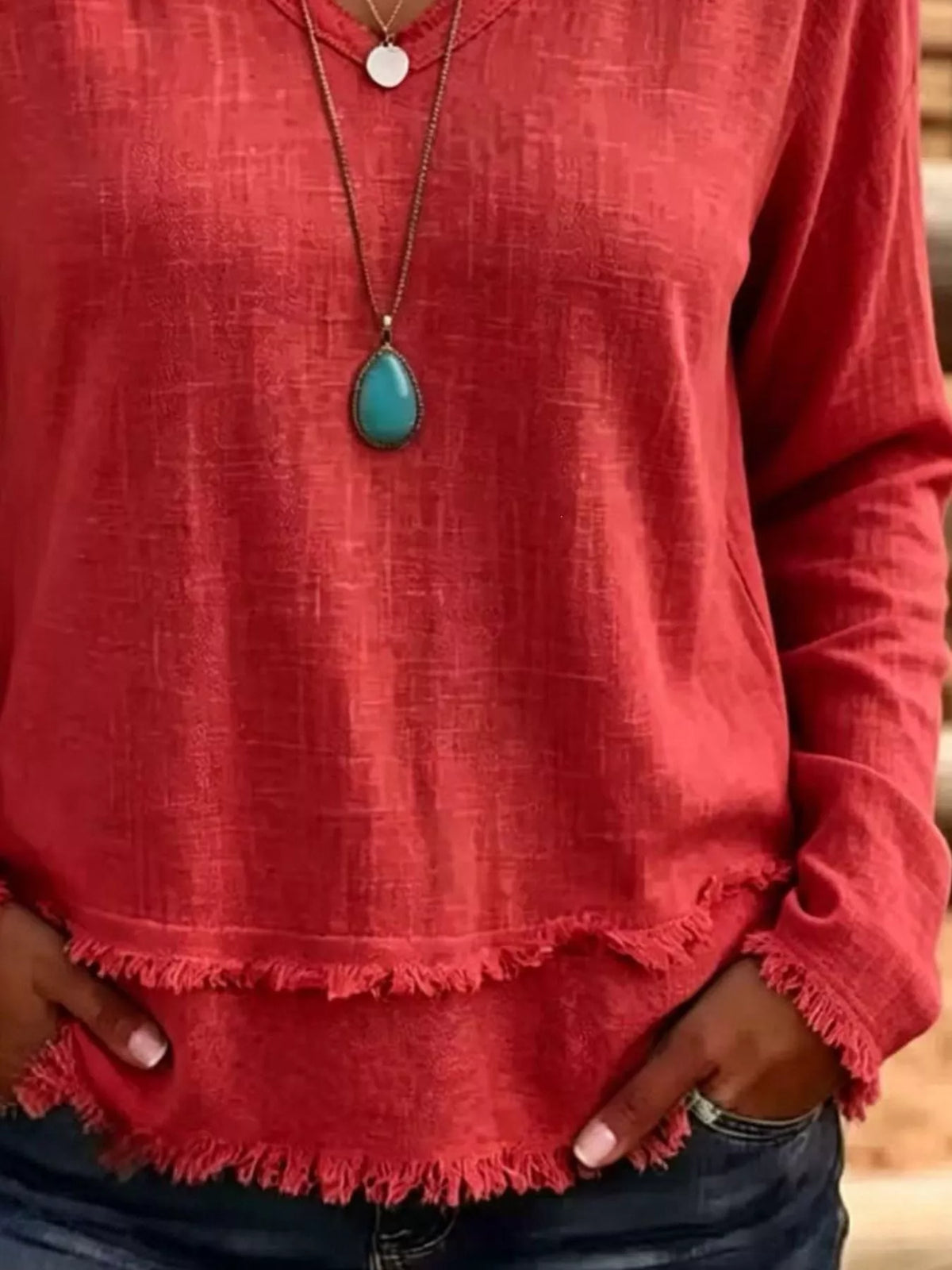 The Marlowe Frayed Tee | STAHlin RADIANCE