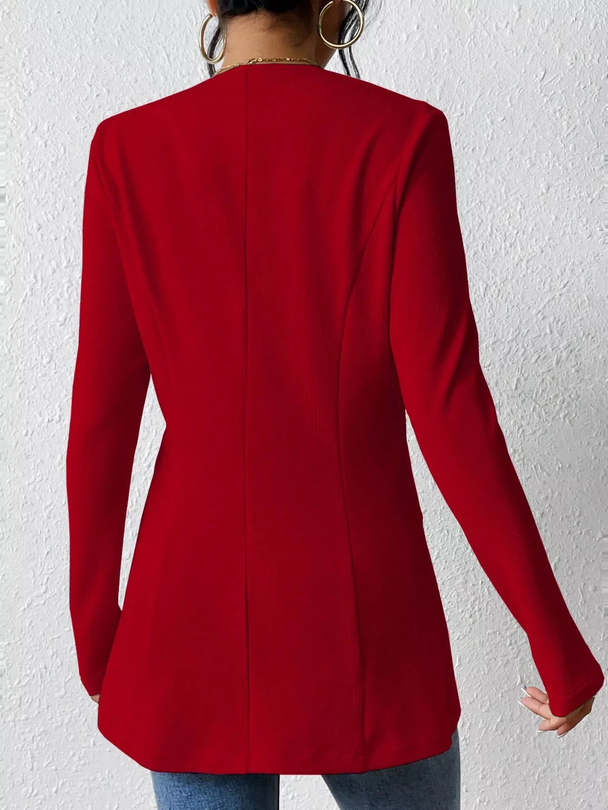One Button Long Sleeve Blazer | STAHlin RADIANCE