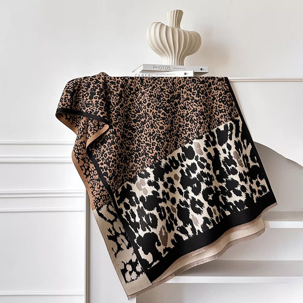 Leopard Print Winter Scarf | STAHlin RADIANCE