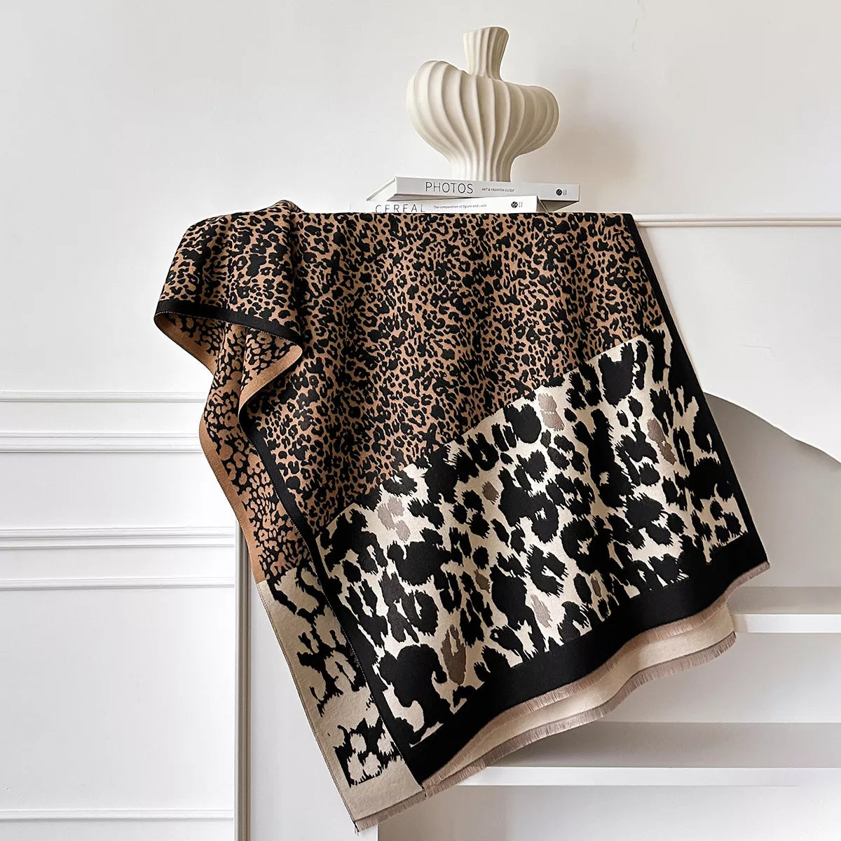 Leopard Print Winter Scarf | STAHlin RADIANCE
