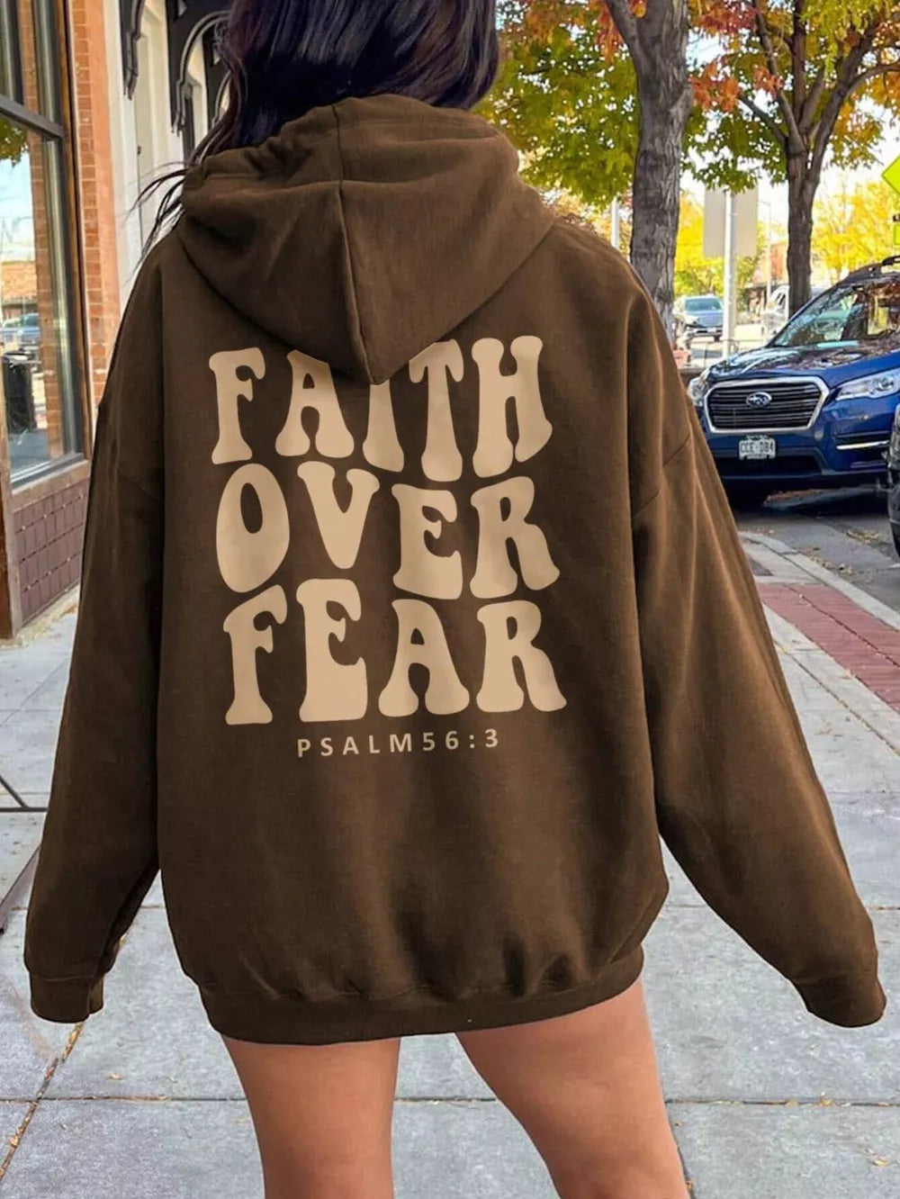 FAITH OVER FEAR Dropped Shoulder Hoodie | STAHlin RADIANCE