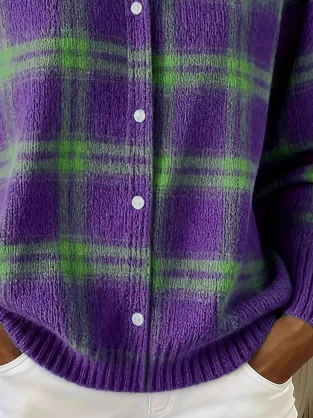 The Plaid Knit Cardigan | STAHlin RADIANCE